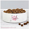 Personalised Dog Bowl - Pink Paw with Name (Indi)